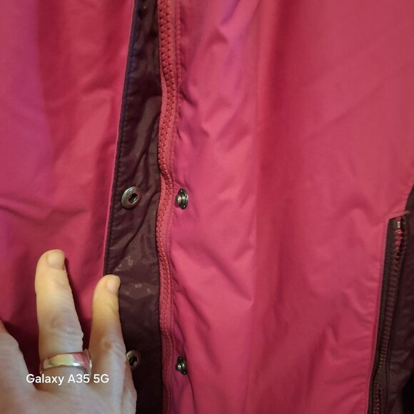 Columbia Womens Pink Hooded Winter Jacket W/ Zipper & Snap Closure Sz 2XL Cozyco - Picture 4 of 15